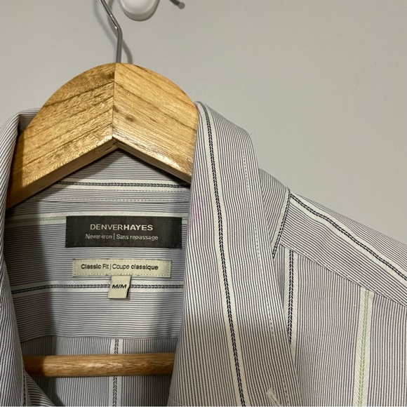 Denver Hayes Never Iron Button‎ Up short sleeve top - Picture 5 of 8